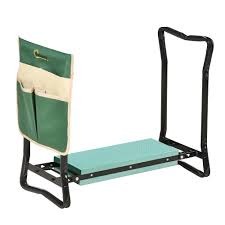 Outsunny Garden Kneeler Foldable Seat Bench EVA Foam Pad
